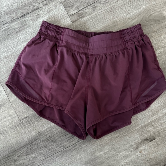 lululemon athletica Women's Dark Plum Athletic Shorts - Picture 2 of 6